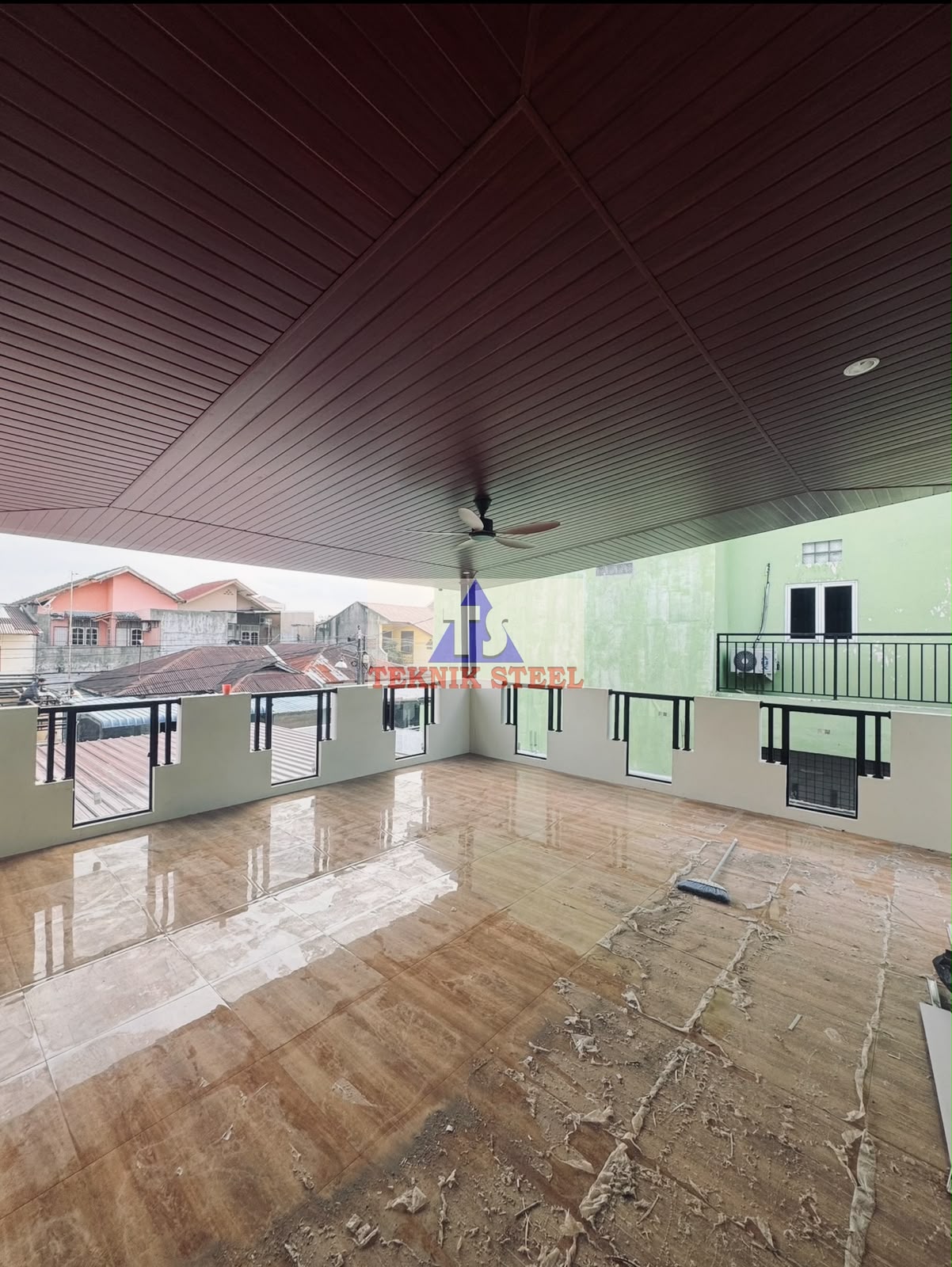 Canopi Atap PVC Teknik Steel Medan